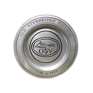 Vintage Old Sturbridge Village OSV 17901840 York Metalcrafters Collectible Plate